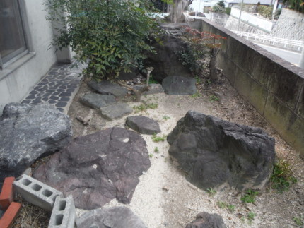 庭石の撤去