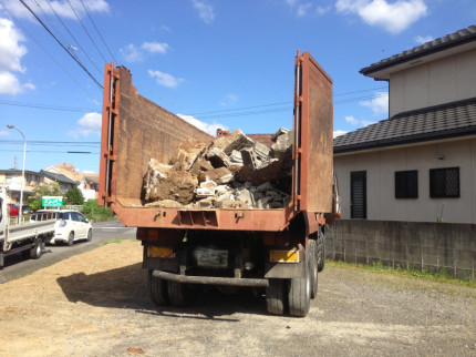 春日井市のブロック塀の解体工事
