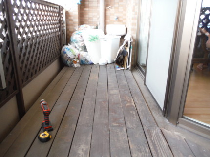 名古屋市天白区のウッドデッキ解体工事