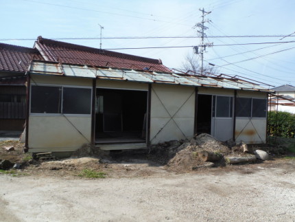 刈谷市プレハブの解体工事