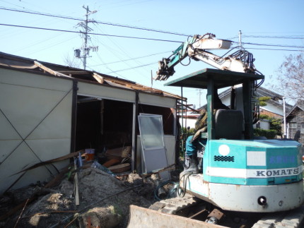 刈谷市プレハブの解体工事