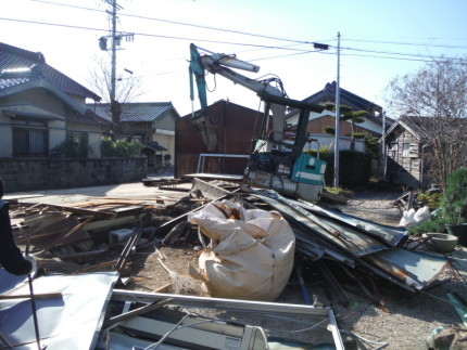 刈谷市プレハブの解体工事