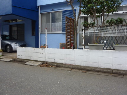 名古屋ブロック塀の撤去