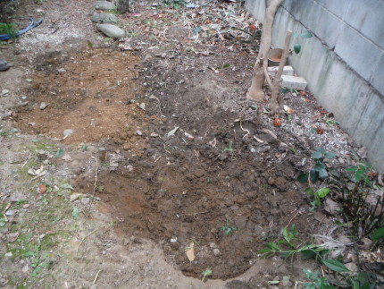 名古屋市昭和区の池の撤去