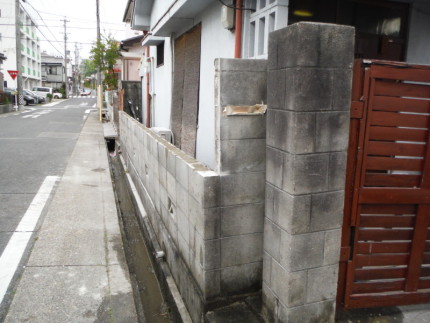 名古屋市守山区｜ブロック塀の解体工事