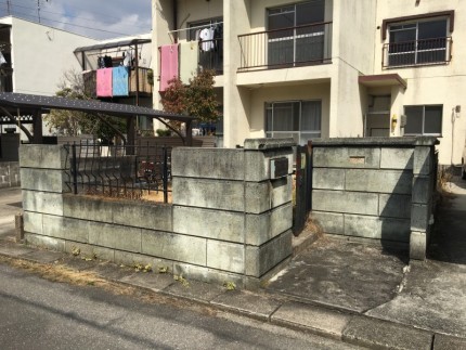 ブロック塀の撤去|瀬戸市