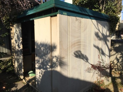 倉庫の撤去処分