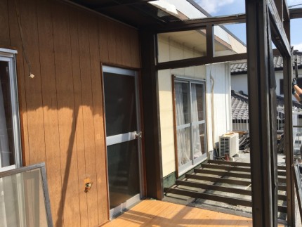 岐阜県各務原市のテラス解体工事