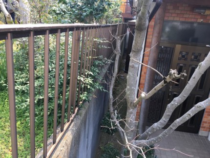 コンクリート壁の撤去