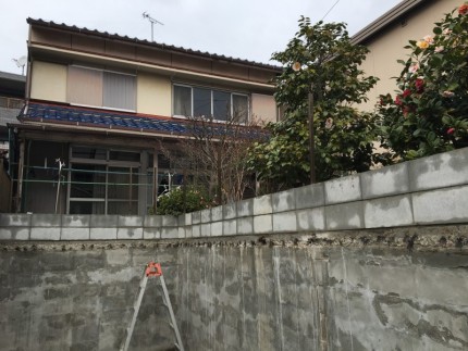 名古屋市のブロック塀設置