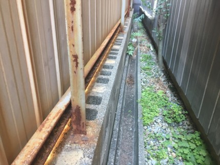 犬山市フェンス撤去処分