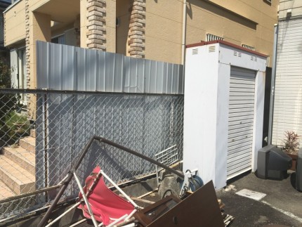 犬山市フェンス撤去処分