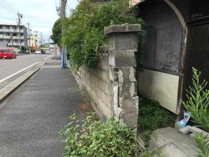 ブロック塀の解体工事|名古屋市港区