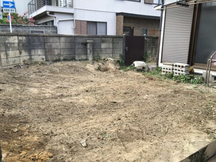 庭石の撤去処分が完工｜名古屋市南区