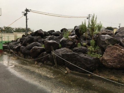 愛西市の庭石撤去お見積り