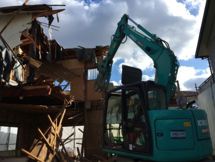 木造2階建て解体工事