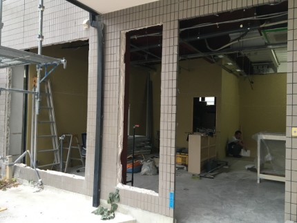 外壁ALCはつり工事｜完工