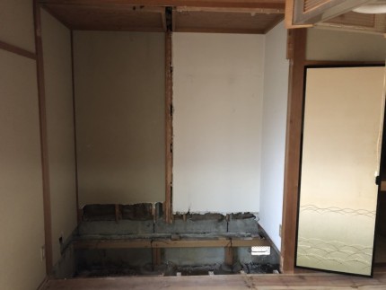 内装解体｜間仕切り壁の撤去｜完工