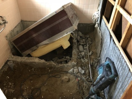 お風呂の解体|風呂おけ撤去|愛知県犬山市