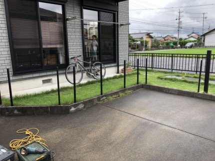 岐阜市|柵フェンスの撤去