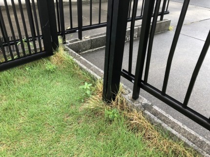 岐阜市|柵フェンスの撤去|着工前