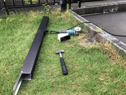 岐阜市|柵フェンスの撤去