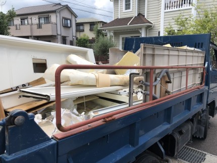 愛知県犬山市｜ユニットバスの解体撤去｜積込