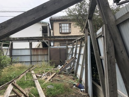 名古屋市中村区フェンス撤去｜施工前