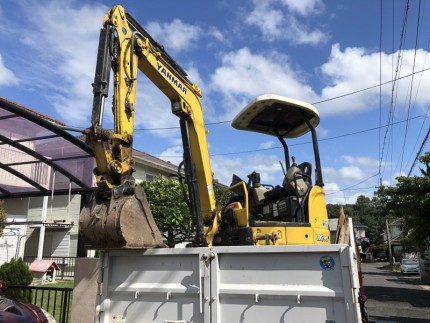 岐阜県可児市｜お庭の解体が完工