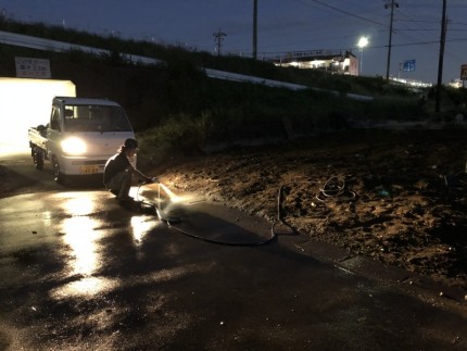 江南市ブロック塀解体｜清掃