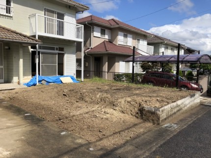 岐阜県可児市｜お庭の解体が完工