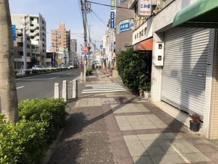 看板撤去｜名古屋市昭和区｜歩道帯