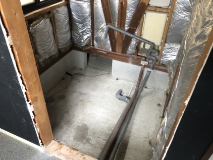 ユニットバス解体工事の完工