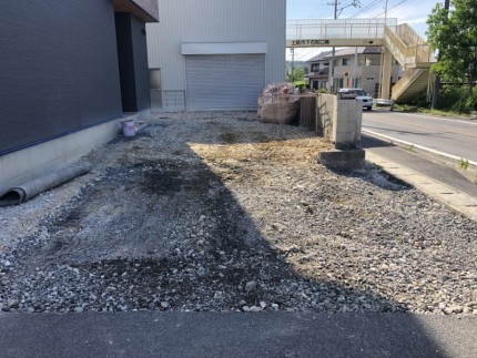 はつり完工｜土岐市の駐車場コンクリートはつり工事