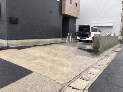 着工前｜土岐市の駐車場コンクリートはつり工事