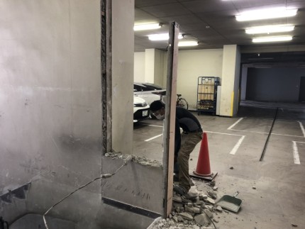 残りもう少しです|名古屋市中村区のブロック壁の解体