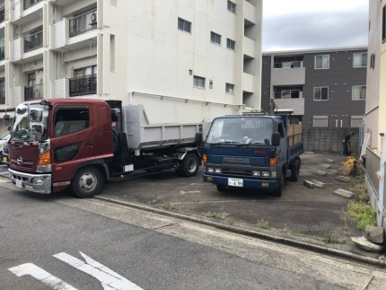いよいよ着工です|名古屋市東区のアスファルト舗装撤去