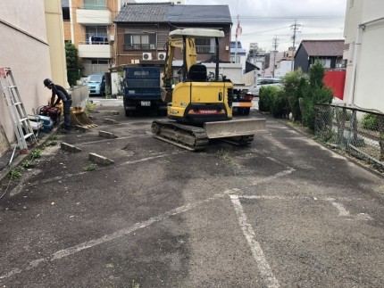 撤去前|名古屋市東区アスファルト舗装