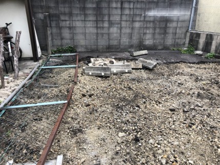 名古屋市東区のフェンス撤去