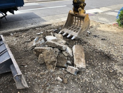 ガレキの残りもキレイに撤去します|名古屋市東区のアスファルト舗装撤去
