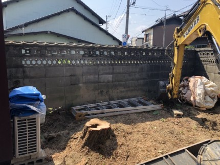 伐採完工|岐阜市の庭木伐採