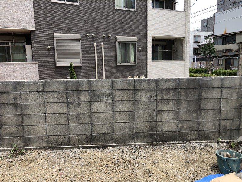撤去後|名古屋市東区のブロック塀撤去
