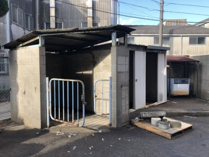 愛知県犬山市｜ブロック積み保管庫の解体工事