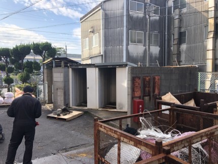 愛知県犬山市｜ブロック積み保管庫の解体工事