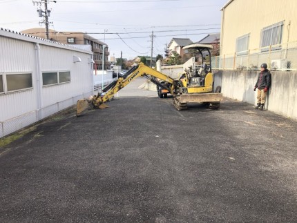 名古屋市名東区アスファルト舗装撤去
