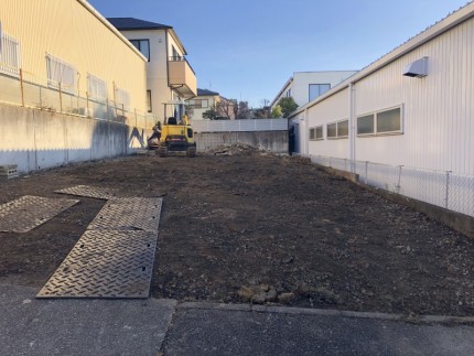 名古屋市名東区アスファルト舗装撤去が完工