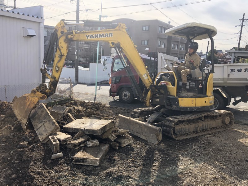 名古屋市名東区ブロック塀の解体工事