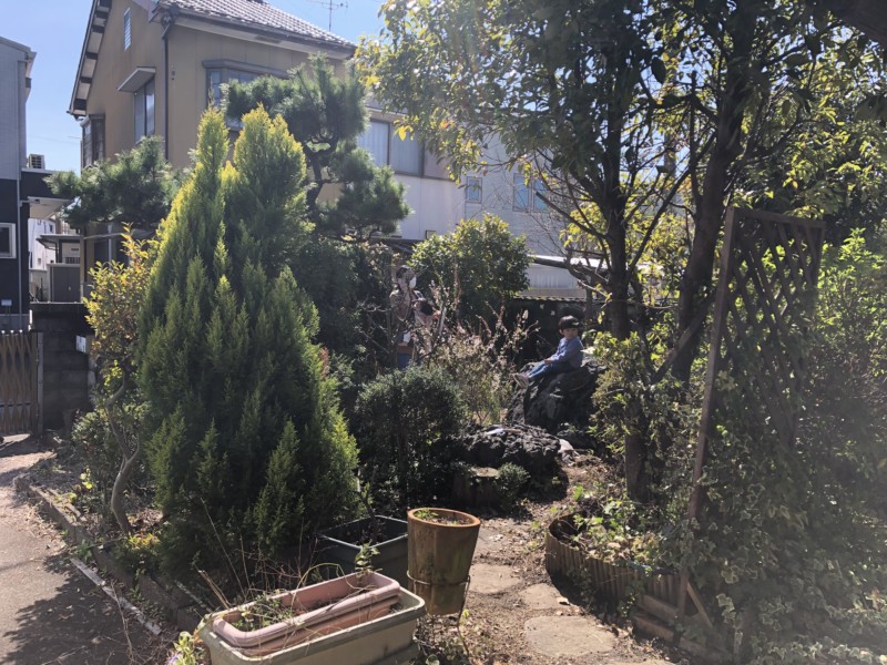 名古屋市中村区の庭石撤去お見積調査