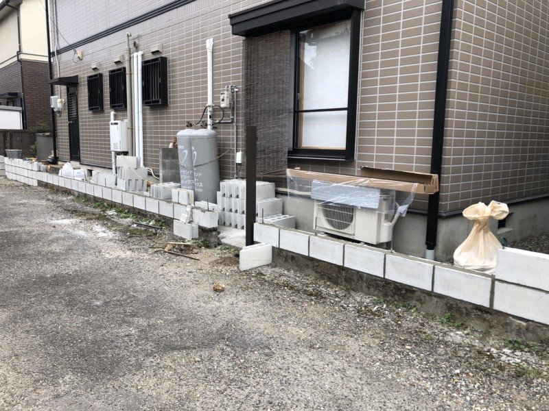 岐阜市ブロック塀の解体、新設、フェンス設置