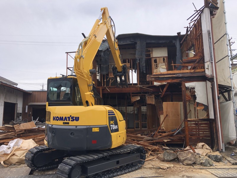 名古屋市守山区の木造2階建て解体工事